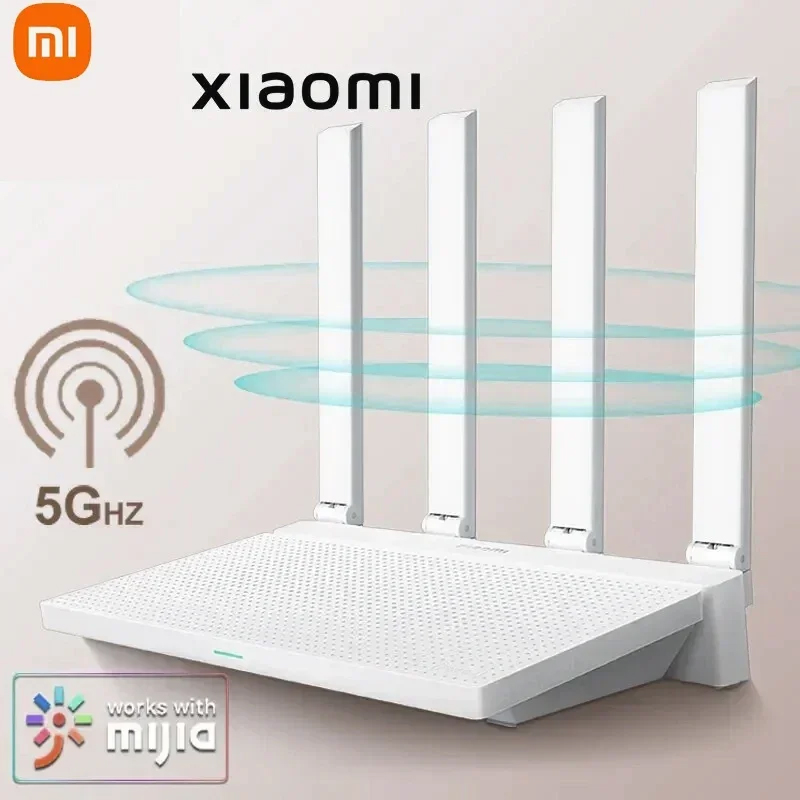 2024 nuevo enrutador Original Xiaomi AX3000T 2,4 GHz 5GHz 1,3 GHz CPU 2X2 160MHz WAN LAN LED conexión NFC para juegos de oficina en casa Mi