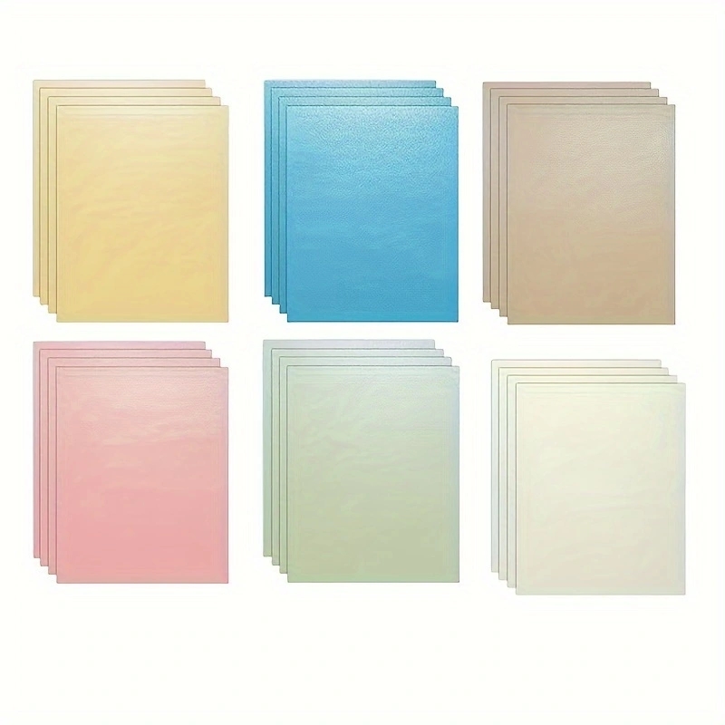 Papel de color A4, papel nacarado brillante metálico, 30 hojas, 120 g/m2, un solo lado, 8,27 x 11,6 pulgadas, para artes y manualidades, 6 colores