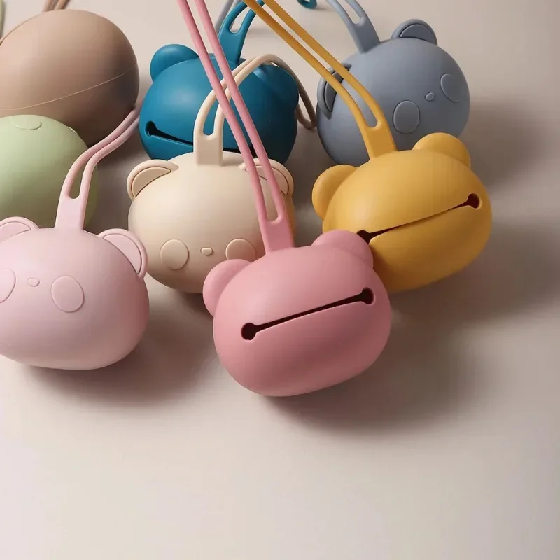 1 pz custodia per capezzoli in silicone per neonati porta ciuccio per bambini custodia per capezzoli a forma di orso accessori per scatole di immagazzinaggio sicura senza BPA