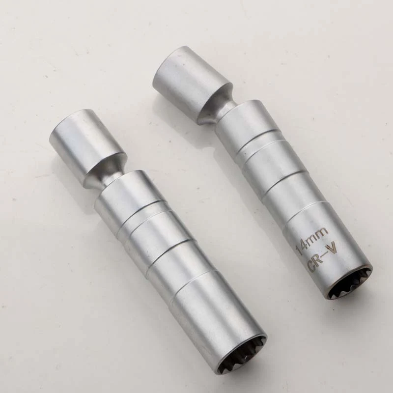 Spark Plug Universal Sleeve Wrench 3/8 Inch Socket Magnetic 12 Point Angle Thin Wall Ignition Plug Car Removal Tools 14mm 16mm