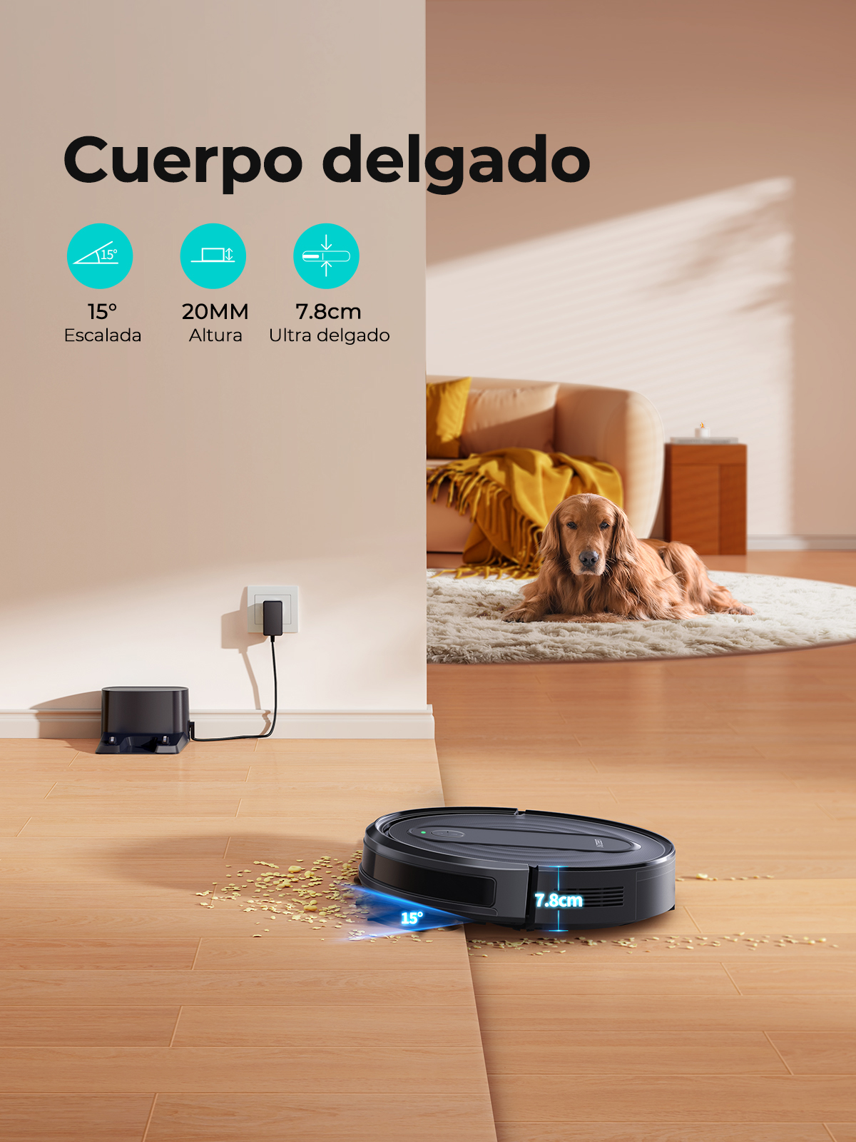 Honiture Airzeen Robot Aspirador, Robot Aspirador y Fregasuelos 3000pa, Aspira, Barre y Mopa 3 en 1,Compatible con Alexa,App, Limpieza Programada, Recarga automática,Ideal para Pelo de Mande Mascotas, Alfombras y Suelo
