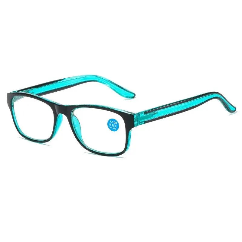 抗ブルーライト老眼鏡ファッション女性男性クリア Sqaure コンピュータ老眼眼鏡春脚フレーム眼鏡