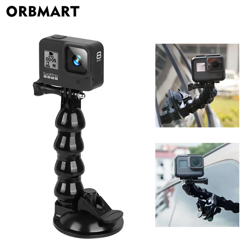 Đa Năng Bơm Hút Gió Giá Đỡ Kẹp Điện Thoại Gắn GoPro Hero 11 10 9 8 DJI Ốp Cho Điện Thoại Thông Minh Camera Hành Động phụ Kiện