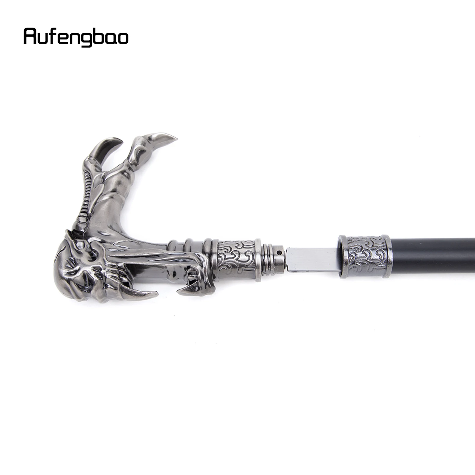 Bengala de cabeça de caveira fantasma com placa escondida, autodefesa, moda, bastão, dia das bruxas, cosplay, bastão de vampiro, 93cm