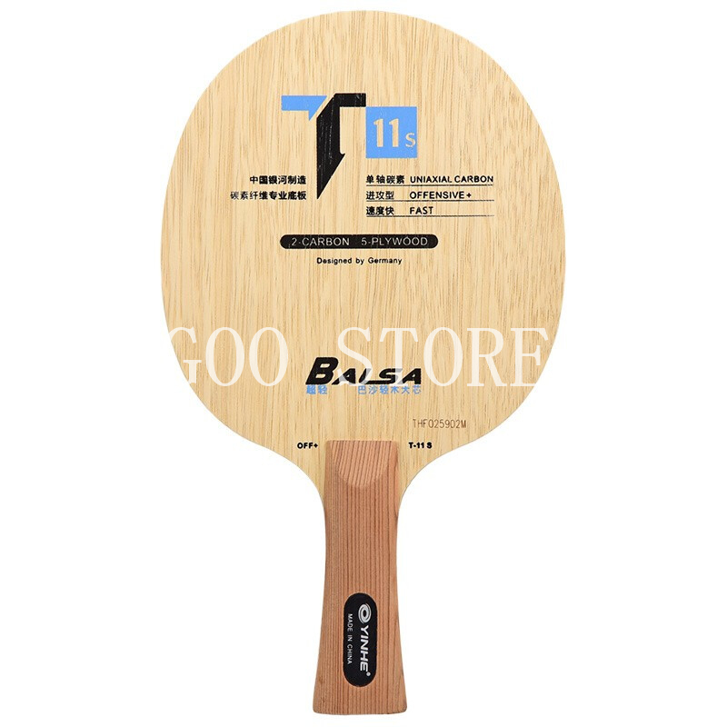 YINHE T11 / T11 + (balsa de carbono ligero) hoja de tenis de mesa YINHE T-11 T11S raqueta Original Galaxy paleta de Ping Pong