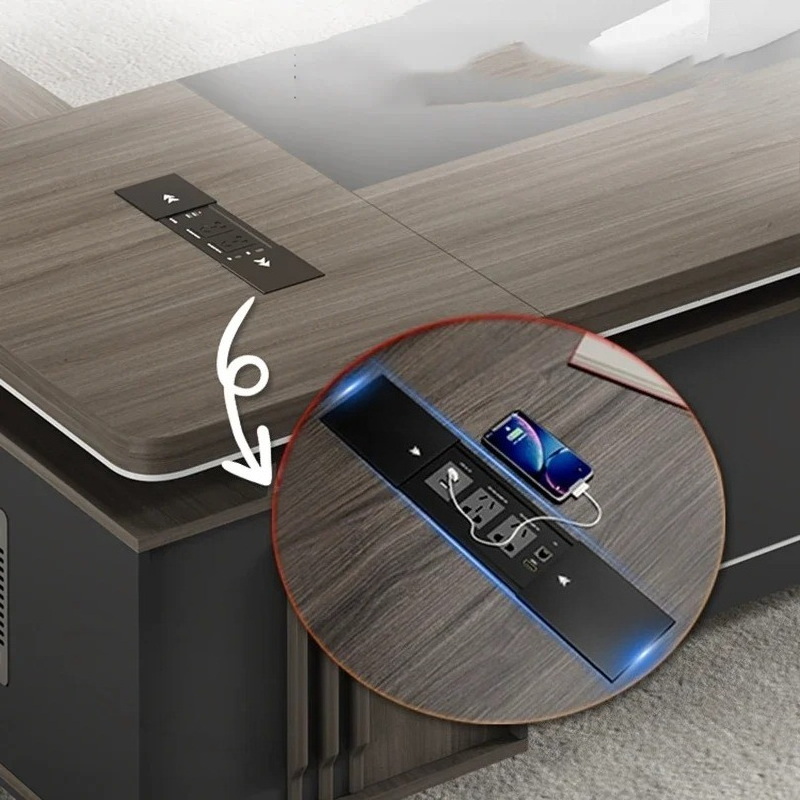 จอภาพการเล่นเกมตารางการศึกษา Midi โต๊ะเดสก์ท็อปปรับความสูงยกราคาถูก Executive Low Motion กาแฟตาราง Office Home