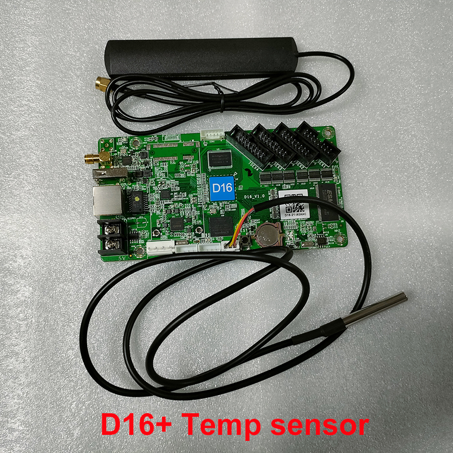 Huidu HD-D16 com WiFi 4xHUB75E Suporte Max 65,536 pixels Cartão de controle de display LED colorido