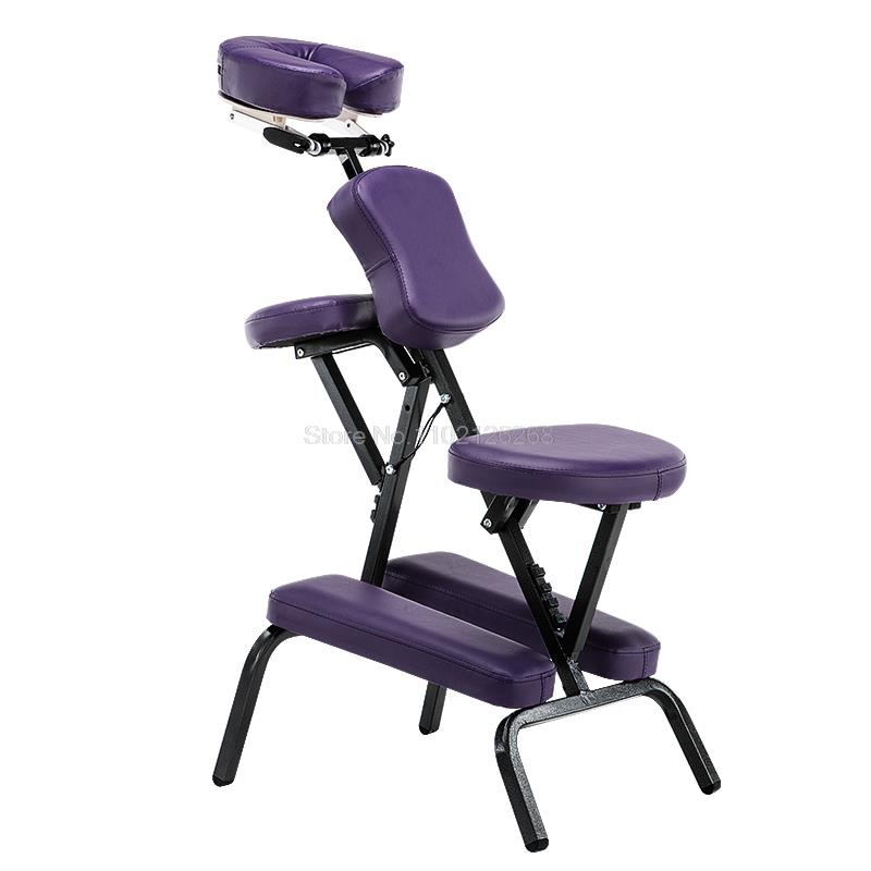 Silla de masaje con almohadilla de cuero portátil moderna, muebles de salón con bolsa de transporte gratis, silla de Spa Dental de masaje de tatuaje ajustable, venta