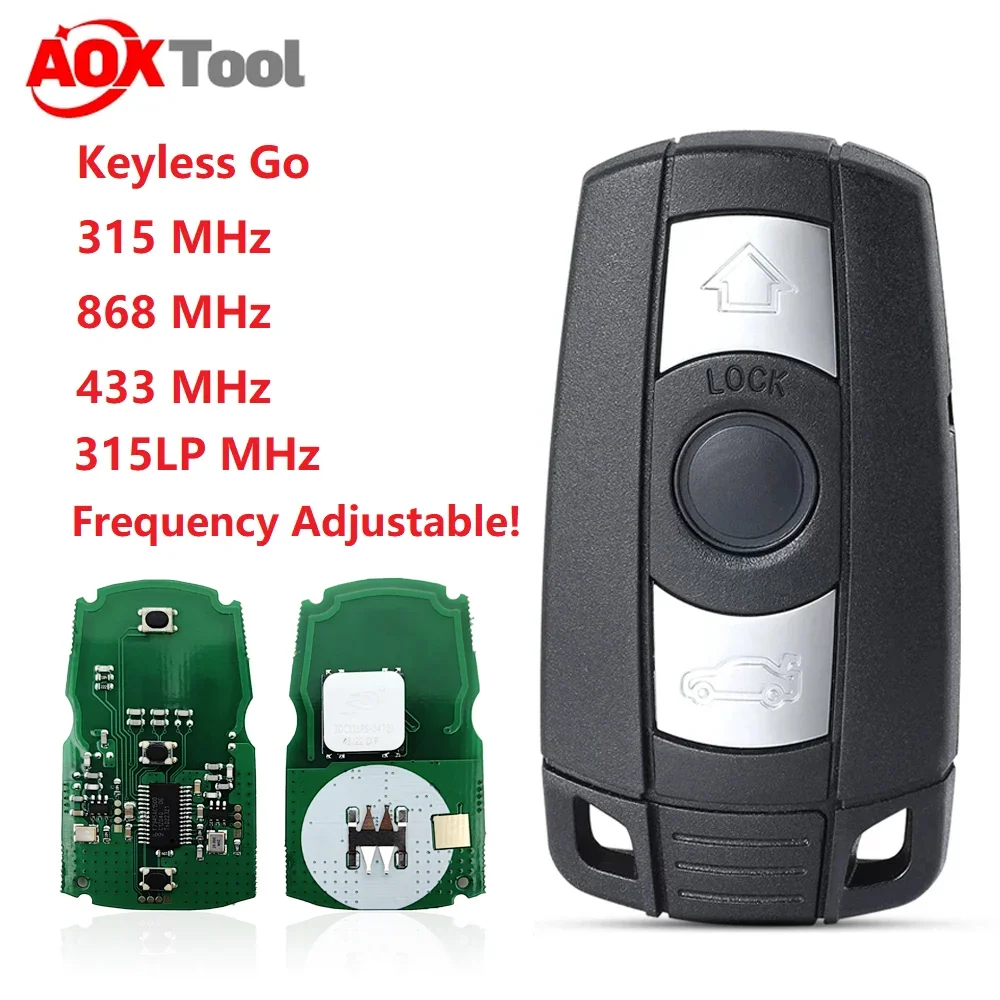AOKTOOL 315/315LP/433/868 МГц ключ CAS3 CAS3 Keyless-Go для BMW дистанционный ключ BMW KR55WK49147 PCF7953 для BMW CAS3 ключ CAS3 пульт дистанционного управления