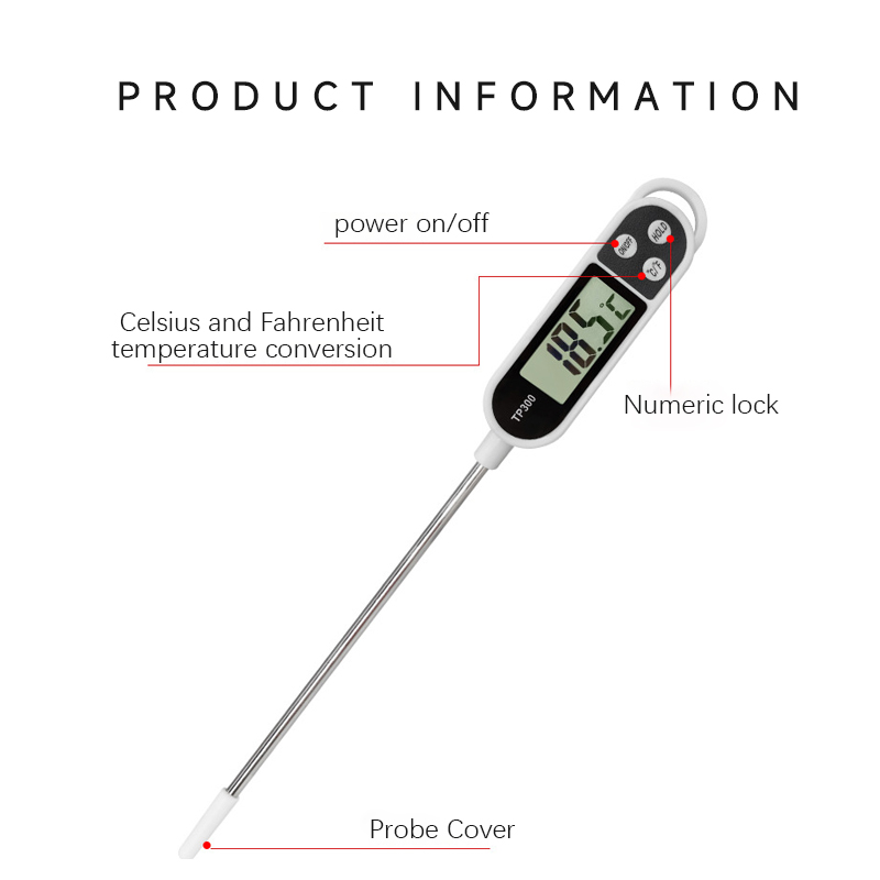 Food Thermometer TP300 Digital Kitchen Thermometer For Meat Cooking Food Probe BBQ Electronic Oven Kitchen Tools
