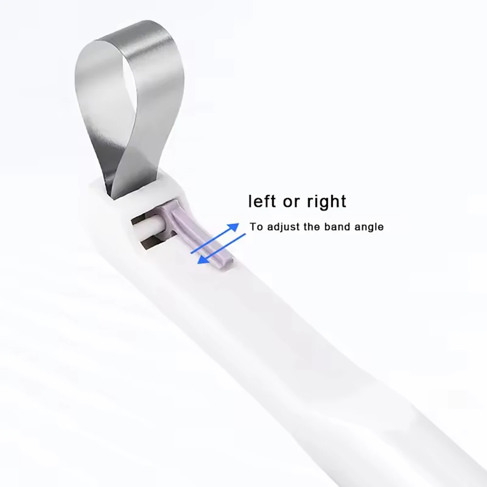 10 Stücke Dental Matrix Band Matrice Einstellbare Ring Edelstahl 4,5/6mm Vorgeformt Standard Gebogene Molaren Premolar Zahnarzt Werkzeuge