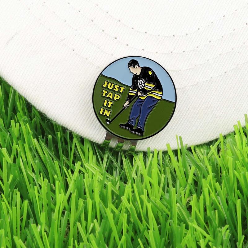 Golf Marker Ball Position Golf Hat Clip Engraçado Magnético Metal Golf Clips Golf Gift Acessórios Suprimentos Drop Shipping