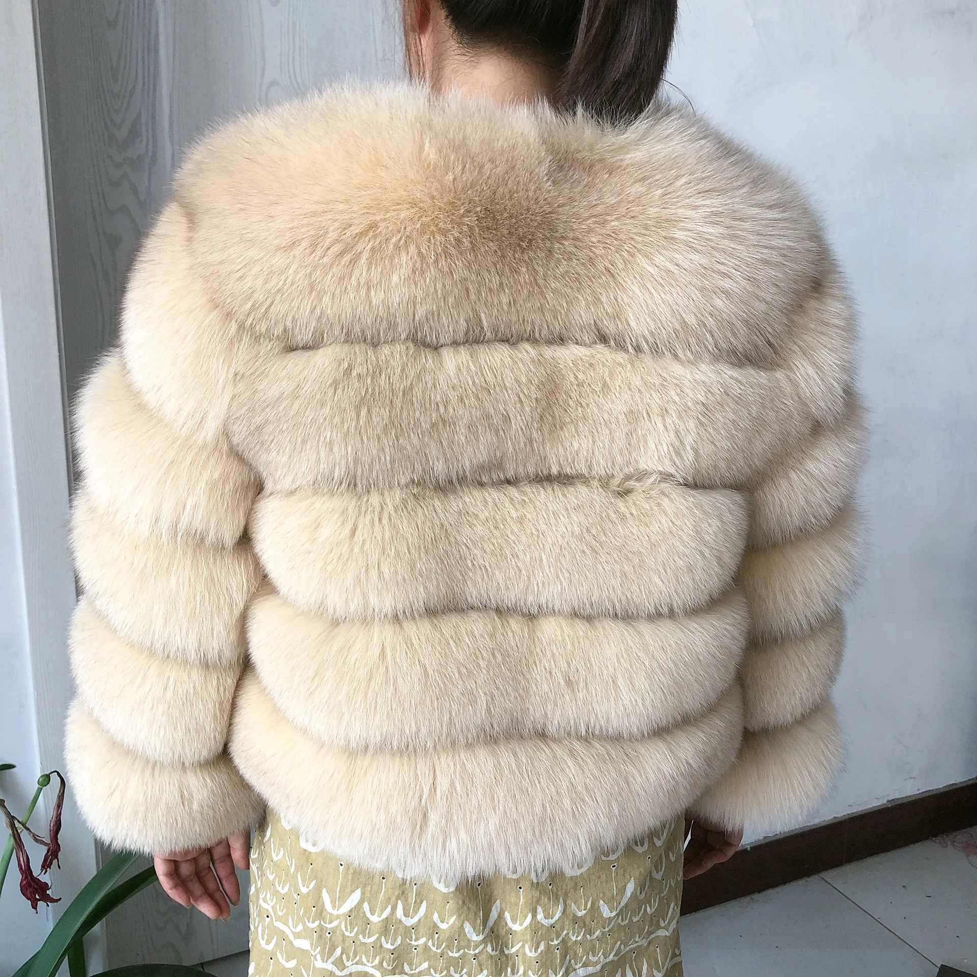 Lông Tự Nhiên Cáo Lông Nữ Mùa Đông Áo Khoác Áo Khoác Lông Thú Lông Tự Nhiên Áo Khoác Tự Nhiên Cao Cấp Fox Áo Khoác Nỉ thật Cáo Áo Khoác Lông Thú
