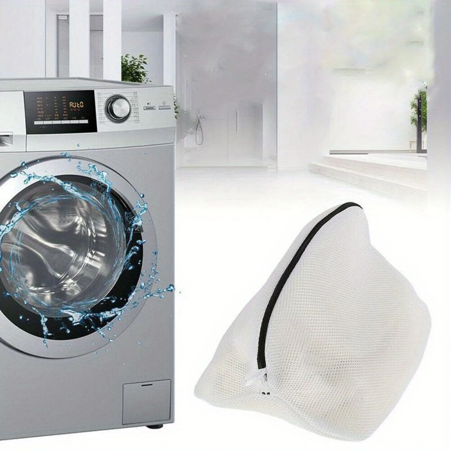 Clearance_1PC Mesh Laundry Bag Zips Shoe Washing Bag_Continuous updates