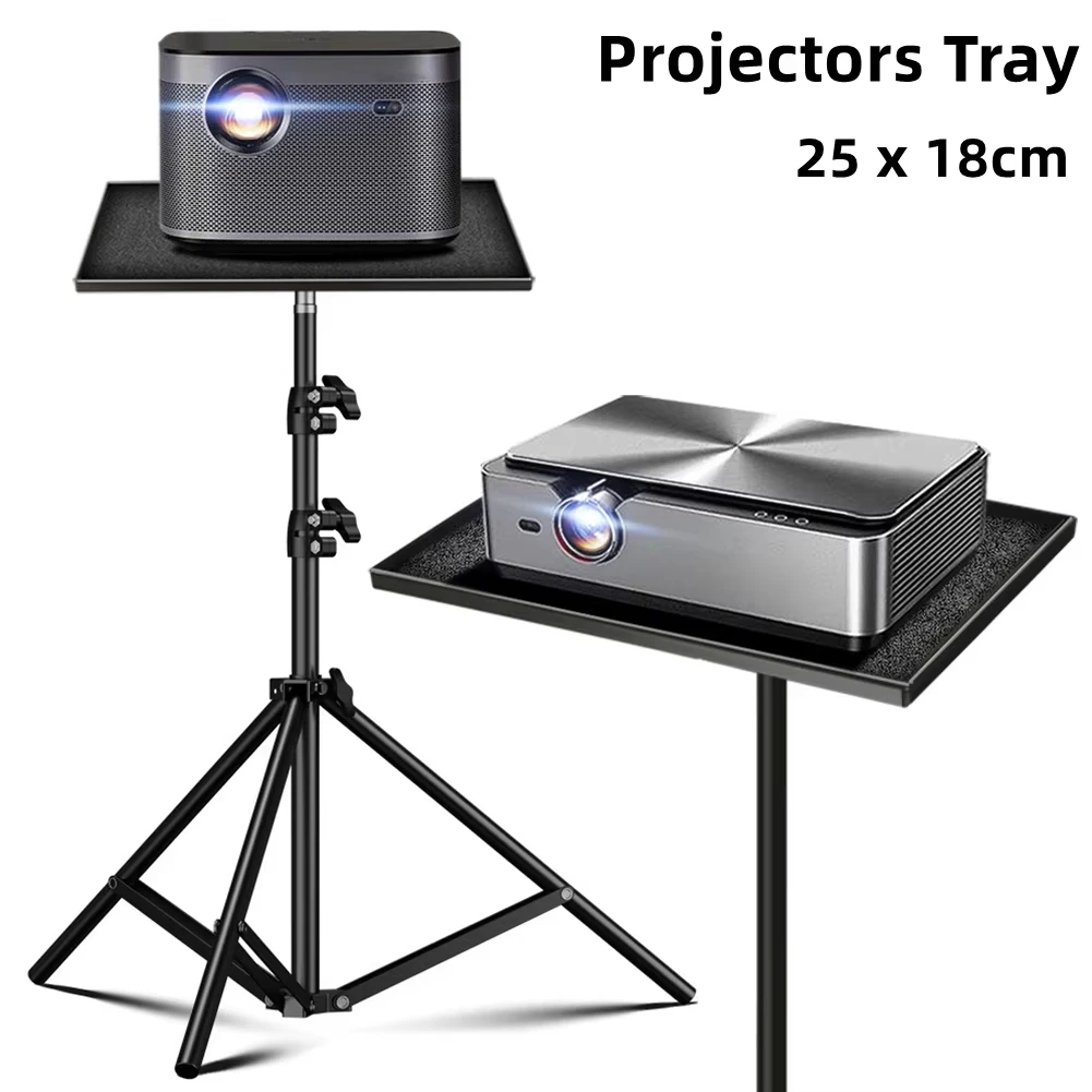 Vassoio per proiettore Miwayer, supporto per treppiede, scheda audio, supporto per piattaforma, plastica nera, adattatore per vite da 1/4 di pollice