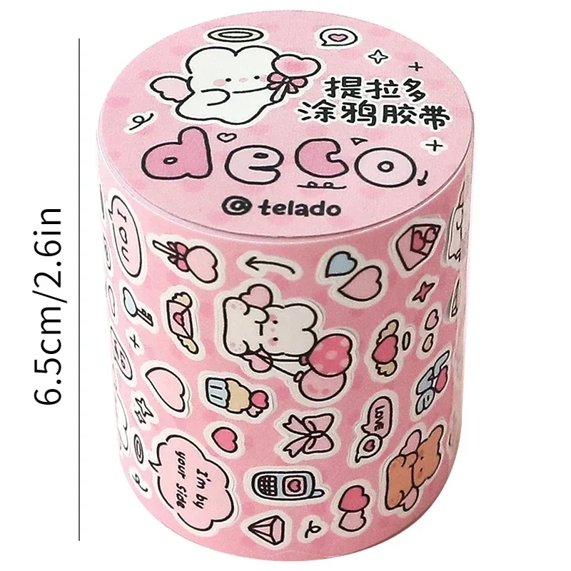 Mr.paper 4 estilos 500 cm cinta de graffiti cinta adhesiva colorida para proyectos de manualidades de decoración DIY