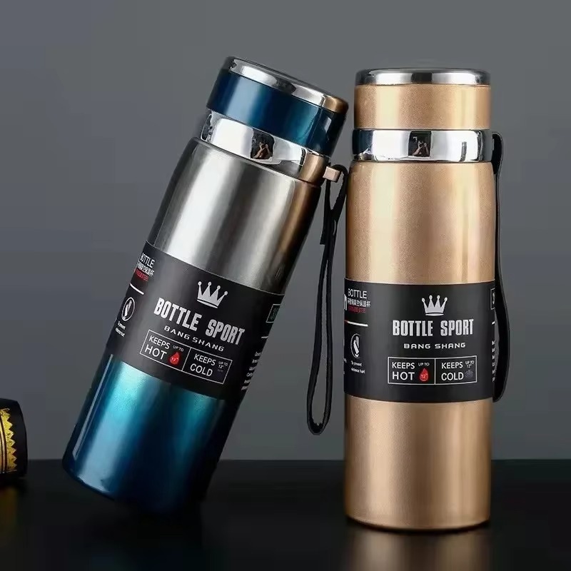 1L thermische waterfles Houd koud en warm waterfles Thermoskan voor water Thee Koffie Thermosflessen Roestvrijstalen thermosfles
