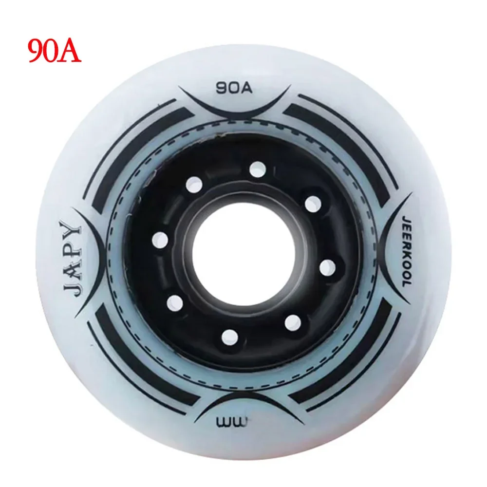 8 Stuks Japy Inline Skate Wielen 85a 88a 90a Hardheid 72 76 80Mm Slalom Glijdende Rolschaatsen Banden Voor Seba Powerslide Patines