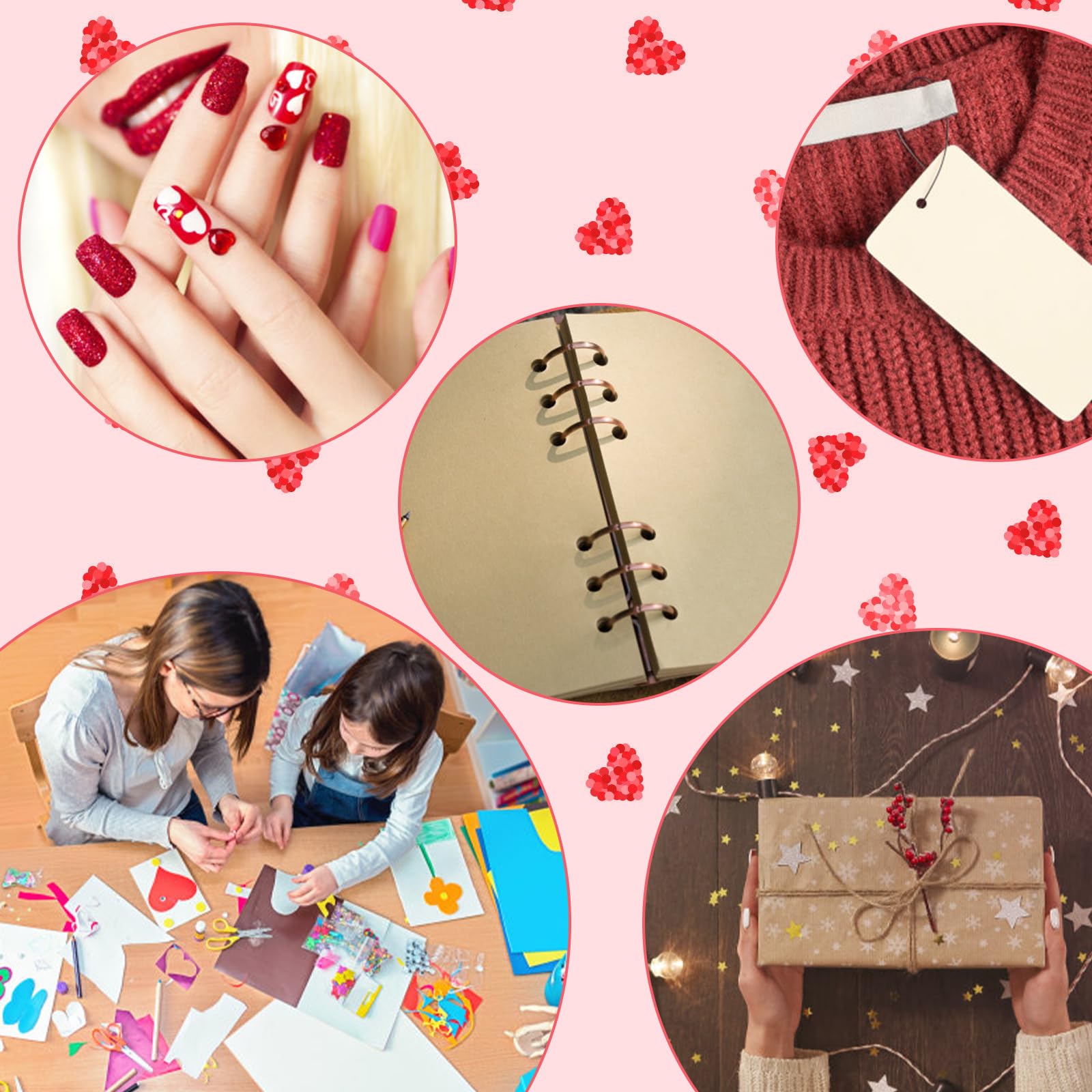 かわいい単穴パンチャースクラップブッキング紙パンチかわいいスターハートサークル穴パンチ DIY クラフト形状カッター穿孔器 2024