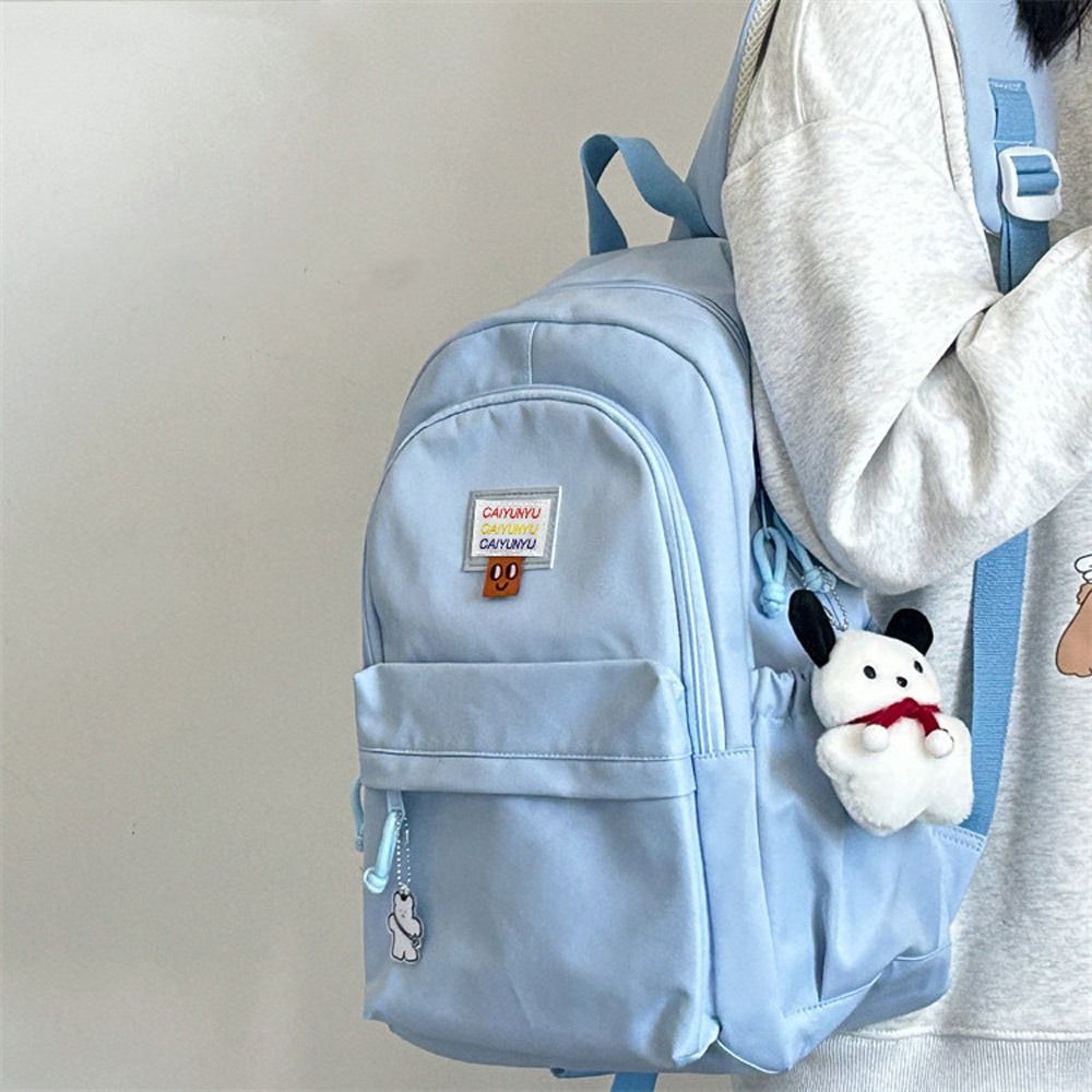 Large Capacity Backpack Durable Nylon Daily Schoolbags Travel Portable Shoulder Bag