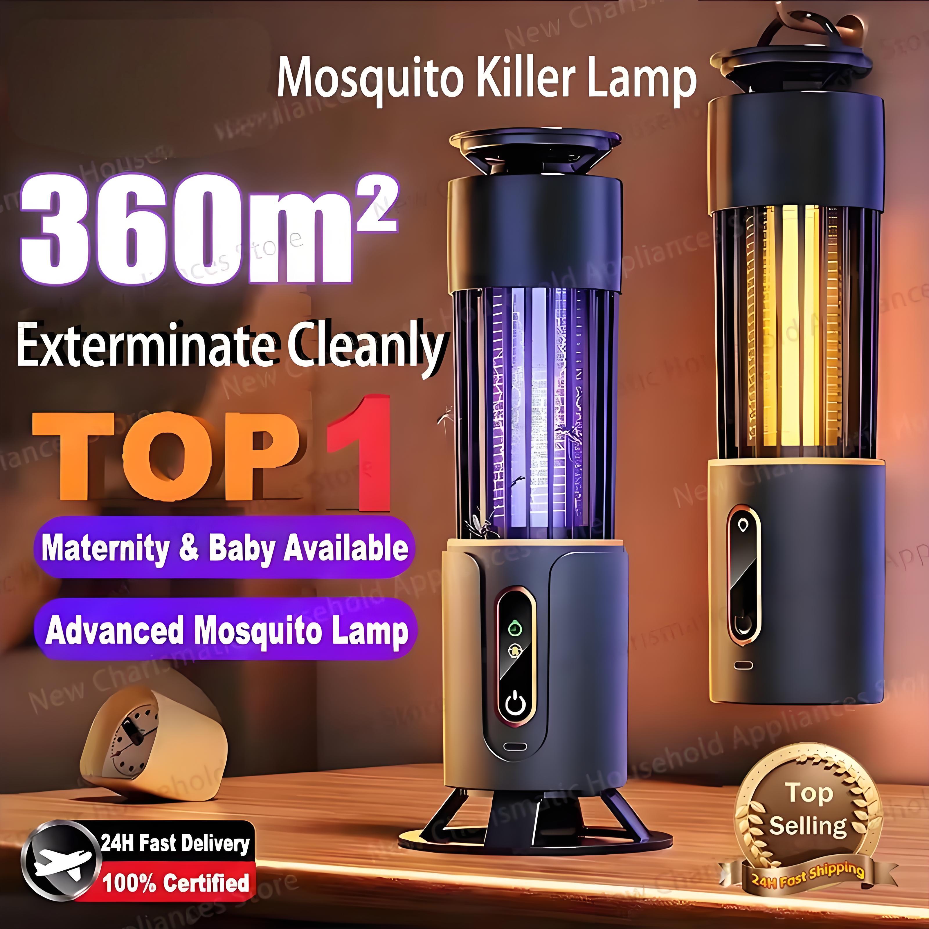 Новинка 2025, лампа от комаров, ловушка для насекомых, мух, походный фонарь, зарядка через USB, электрическая мухобойка, уличный репеллент от мух