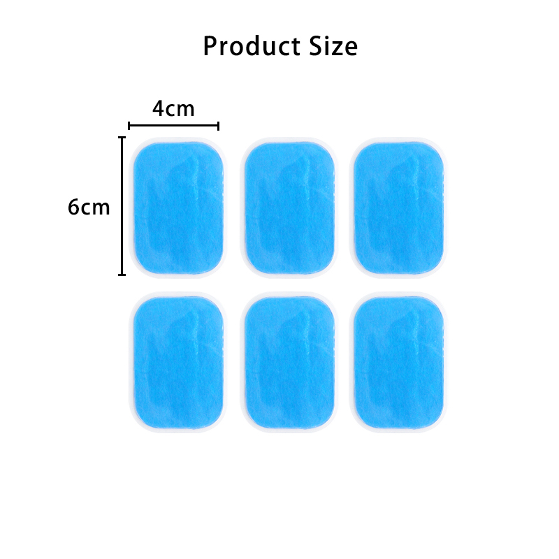 เปลี่ยนแผ่นอิเล็กโทรดเจลท้องสติกเกอร์สําหรับ Tens Units เทรนเนอร์ฟิตเนสเครื่องกระตุ้นกล้ามเนื้อฟิตเนส Hydrogel นวด