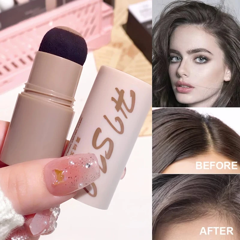 Hairline Shadow Powder - สําหรับทั้งชายและหญิง ปากกาฟองน้ําคอนซีลเลอร์ เติมรากผม กันน้ําและติดทนนาน ผมที่สมบูรณ์แบบ