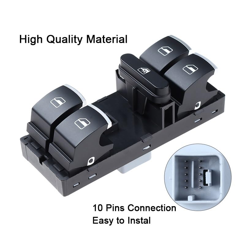 5ND959857 Power Fenster Master Switch Control Taste Für VW Jetta Tiguan Golf GTI MK5 MK6 Passat B6 CC Sitz Leon MK2 5ND 959 857