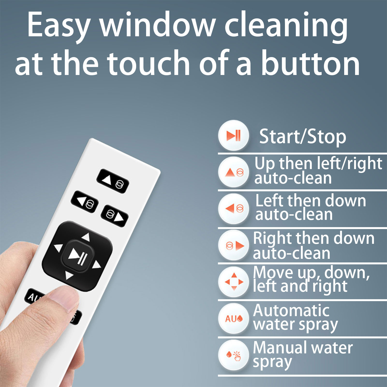 Robot aspirador ultrafino para limpieza de ventanas, cristal limpio, limpiacristales eléctrico, protección contra apagones