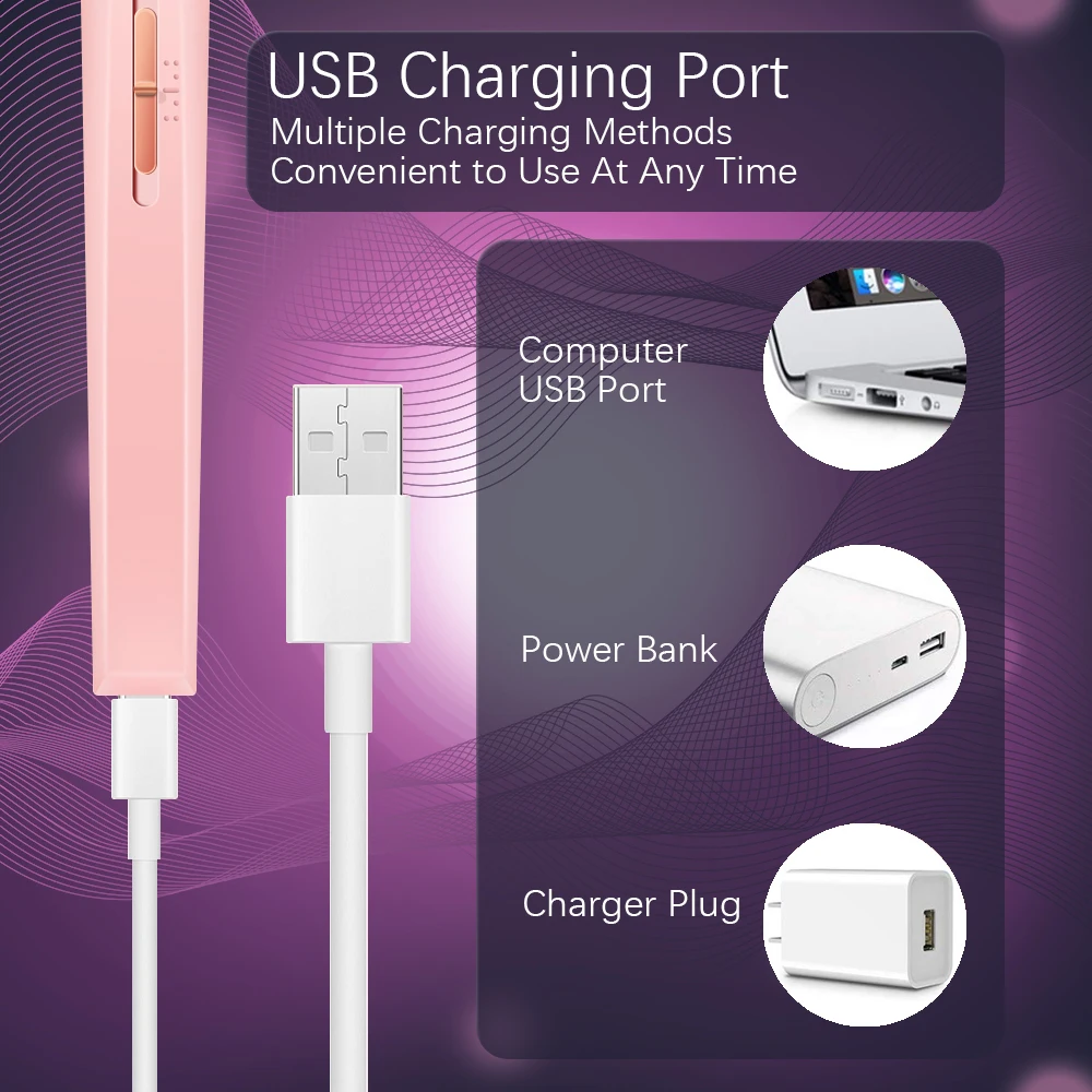 LULAA ตะไบเล็บแบบพกพาดูแลเล็บไฟฟ้าเจาะ 5 สิ่งที่แนบมาเจาะ Bits ชาร์จ USB สําหรับทําเล็บมือและเล็บเท้าเครื่องมือ