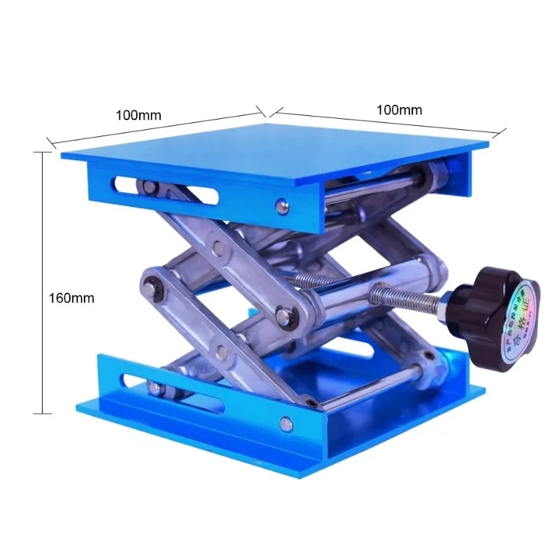 Lift Table 100*100*160mm Lab Plate Jack Scissor Stand Platform Router Workbench Table Woodworking Lift Laboratory Carpentry Tool