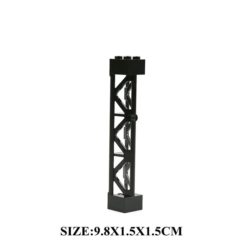 10PCS Double Sided Baseplates Bracket City อุปกรณ์เสริมเสา MOC สําหรับทหาร Building Blocks ของขวัญของเล่นเด็ก