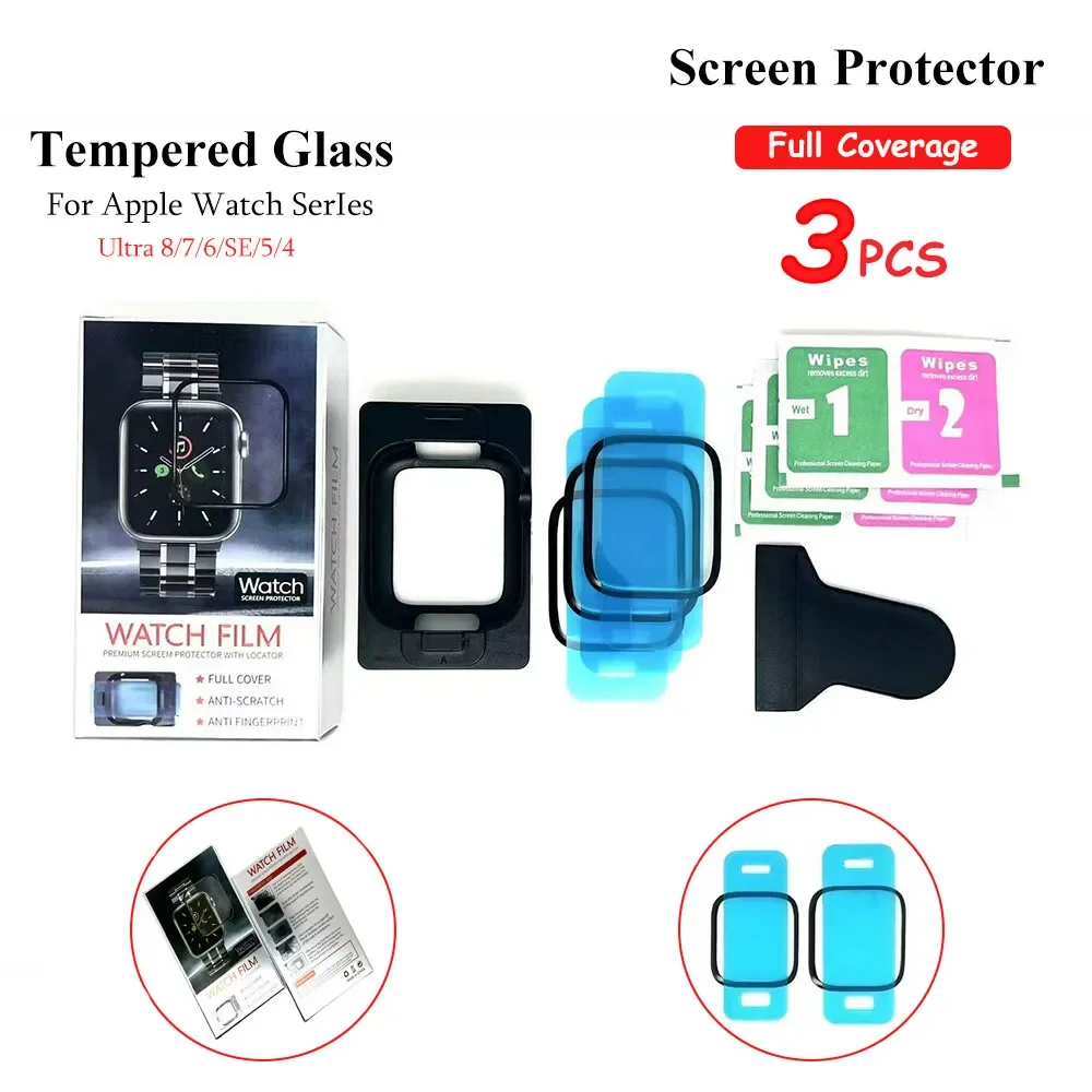 1-5PCS ฟิล์มเซรามิคสําหรับ Apple Watch Ultra 8 7 49 มม.45 มม.41 มม.ป้องกันหน้าจอสําหรับ Apple Watch 6 5 4 SE 44 มม.40 มม.3 2 9 42 มม.38 มม.