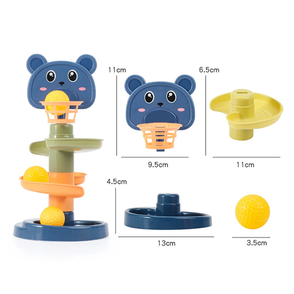 Montessori Đồ Chơi Cho Bé Cán Bóng Cọc Tháp Đầu Đồ Chơi Giáo Dục Cho Bé Quay Theo Dõi Cho Bé Tặng Đồ Chơi Xếp Hình Cho Bé