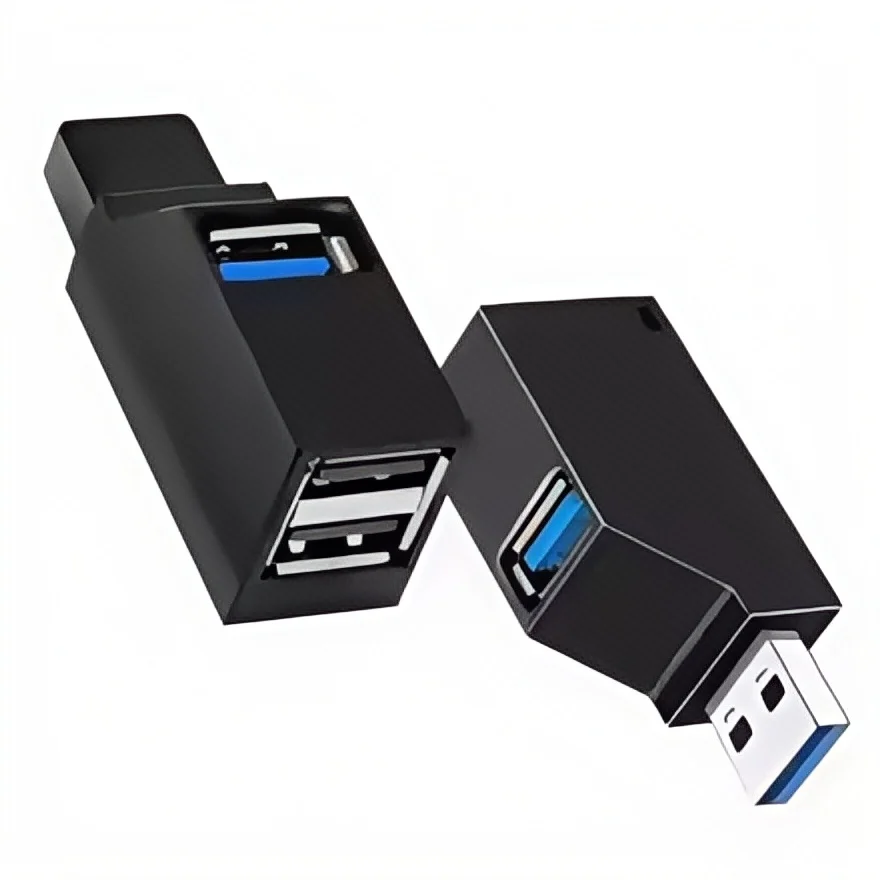 Adaptador de concentrador USB 3.0 de 4 puertos: transferencia de datos de alta velocidad de 5 Gbps, diseño portátil compacto para computadora portátil, PC, Mac
