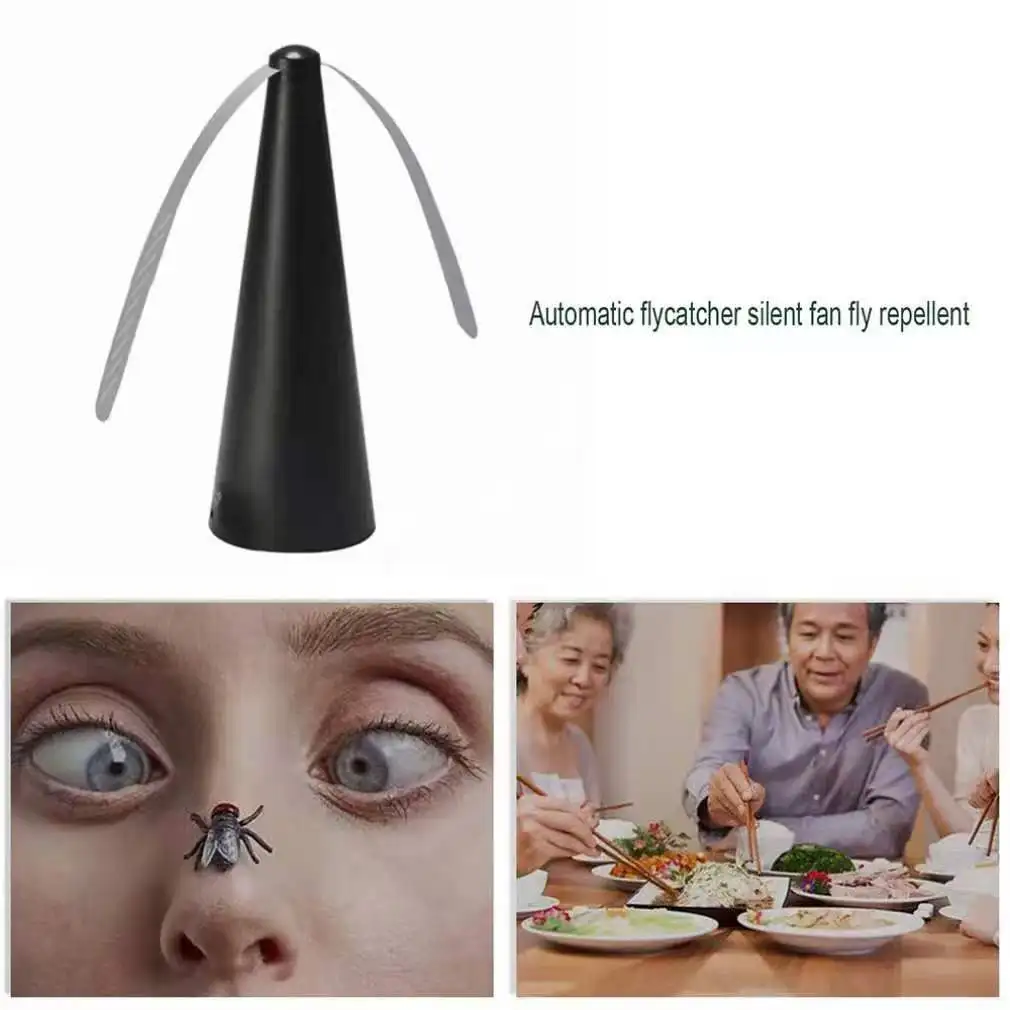 Automático Mosquito Repelente Fan, Fly Repeller, pilhas, portátil controle de pragas para casa, piquenique ao ar livre