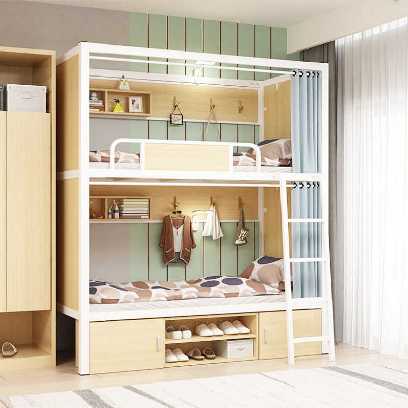 Dormitorio de estudiantes litera personal apartamento albergue juvenil alto y bajo hierro