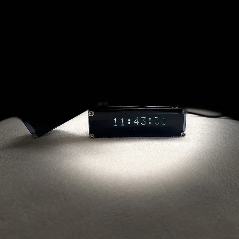 Pantalla de escritorio VFD, reloj con tapa, reloj Digital LED, reloj creativo para el hogar, pantalla fluorescente al vacío
