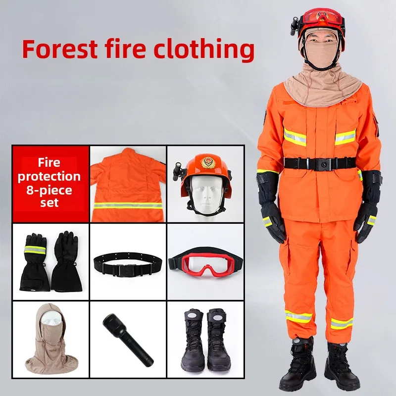Typ 15 Wald-Feuerkampfanzug, Wald-Feuerkampfanzug, flammhemmender Schutzanzug, Kampfanzug (8 Stück)