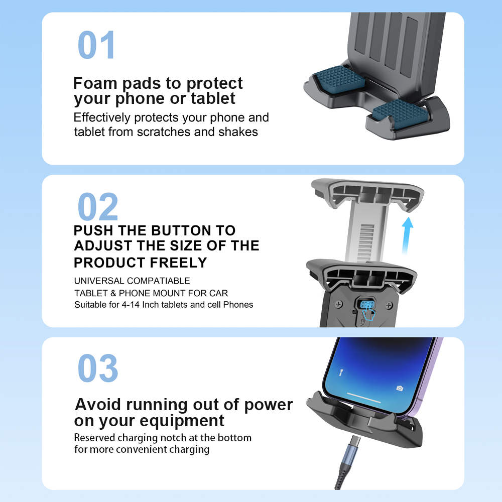Support de tablette de voiture pour Samsung Galaxy Z Fold 4 3 2 IPhone IPad Rro Mini support GPS Air support de téléphone de voiture tableau de bord pare-brise