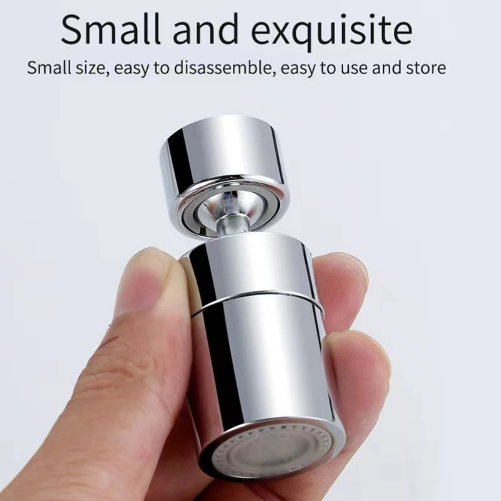 360 °   โรตารีก๊อกน้ําห้องครัวสเปรย์หัวกรองอ่างล้างหน้า Splash PROOF อะแดปเตอร์ 2 โหมดปรับอ่างล้างจานก๊อกน้ํา Aerator