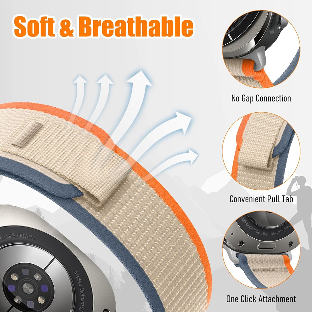 ブレスレット三星銀河時計ウルトラストラップ 47 ミリメートルアクセサリースポーツナイロンリストバンドトレイルループコレア銀河時計 7 ウルトラバンド