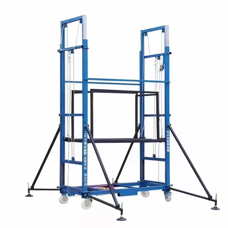 New mobile lifting platform electric scaffolding indoor outdoor decoration high-altitude work site folding disassembling