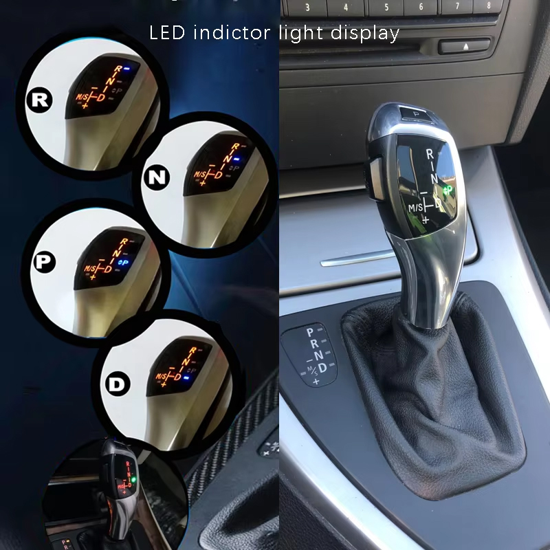 Botão de mudança de marcha LED para BMW série 3 E46 E60 E90 E87 E89 E91 E92 E93 316i 318i 320d 320i 323i 328i 330i 5 séries E39 E38 X5 E53