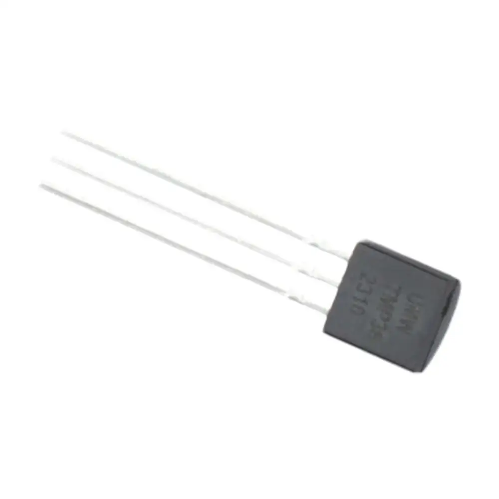 Sensor analógico de temperatura de Metal, termómetro Digital IC, 5 piezas, TMP36GT9Z, TMP36, negro, 3 pines, ± 2 °C, 10 MV/8 °C