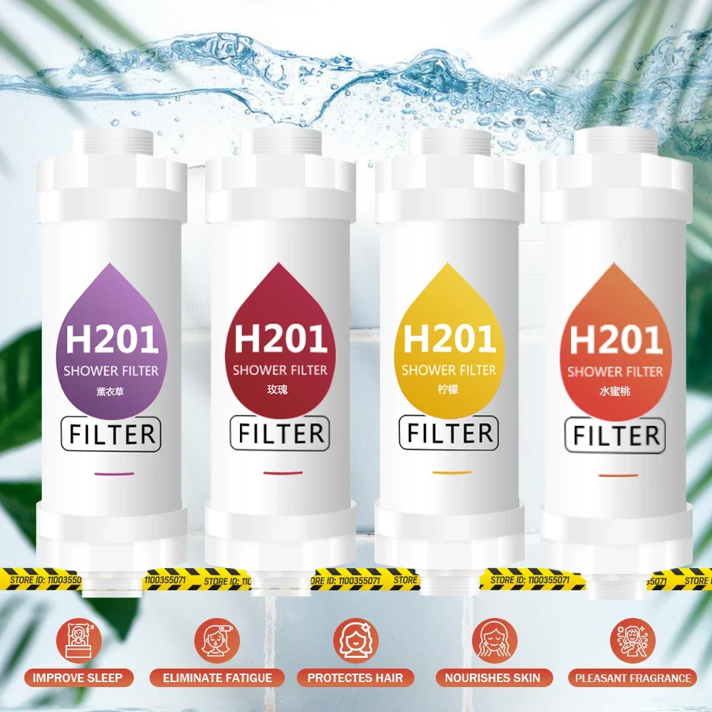 Filter für Dusche, duftender Duschkopf, Wasserenthärter, verbessert die Haarhautentfernung, Duschreiniger, Badezimmerzubehör