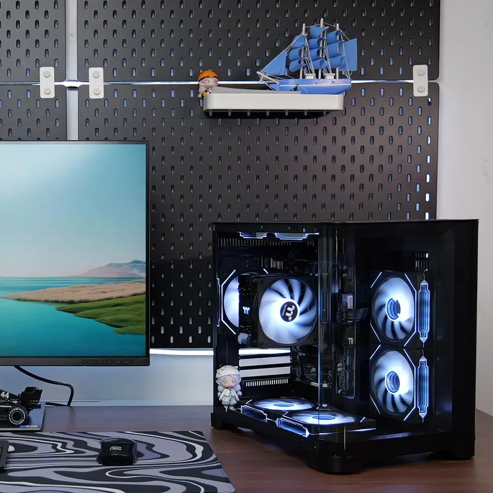 YEAH MAGIC Gaming Desktop AMD Ryzen 5 5600GT 3.9GHz 16GB(8G*2) DDR4 3200 1T NVME SSD ARGB 7 Fans Win 11 Home Gamer Desktop Compu