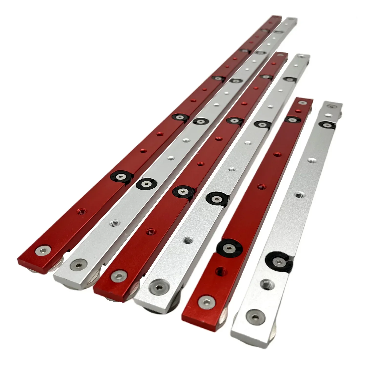 ไม้ T-Track Slider อลูมิเนียมจํากัด Miter Bar Rail Slider เห็นตาราง Gauge Rod งานไม้ T-Track Slider Aluminu