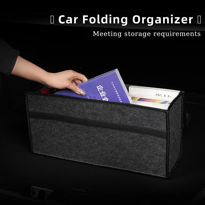 Car Trunk Storage Box Organizer Foldable Stowing Tidying Container Bag For Mercedes Benz A B C E Class W201 W210 W108 W205 W203