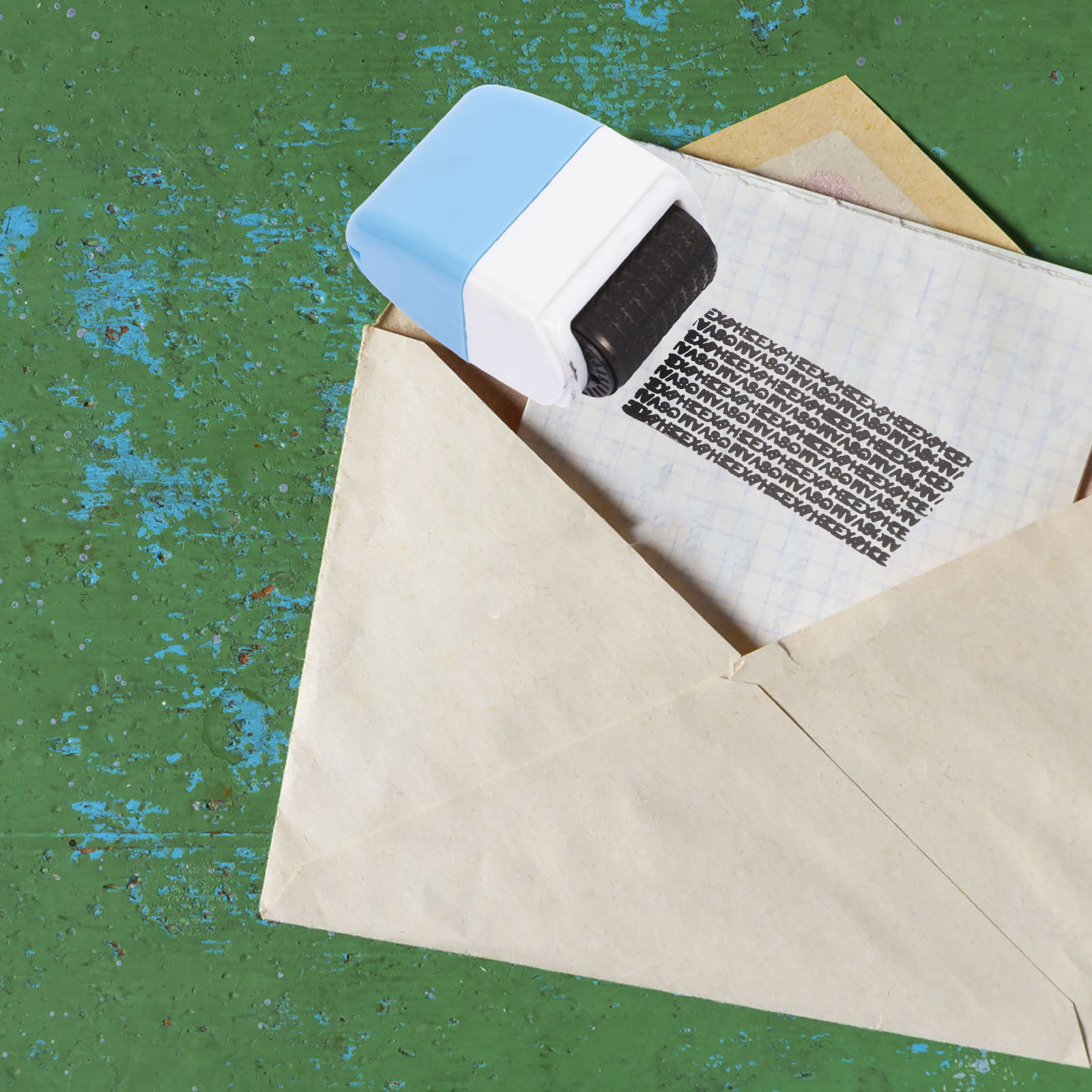 Mail Confidentiality Seal Rollers Identitätsschutz Stempel Abs Privacy mit Tinte Office